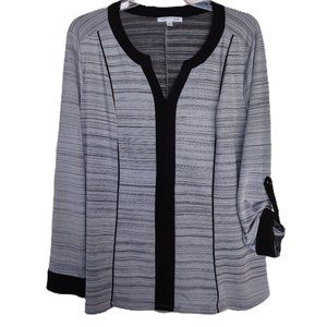 2X Notations Roll-tab Long Sleeve Top